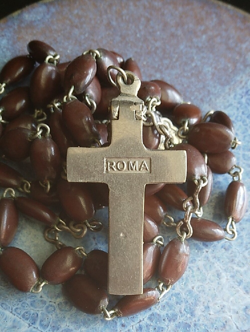 Antique Reliquary Rosary Crucifix St Dominic Tree Wood Relic Lignum Arboris Roma - Picture 4 of 12